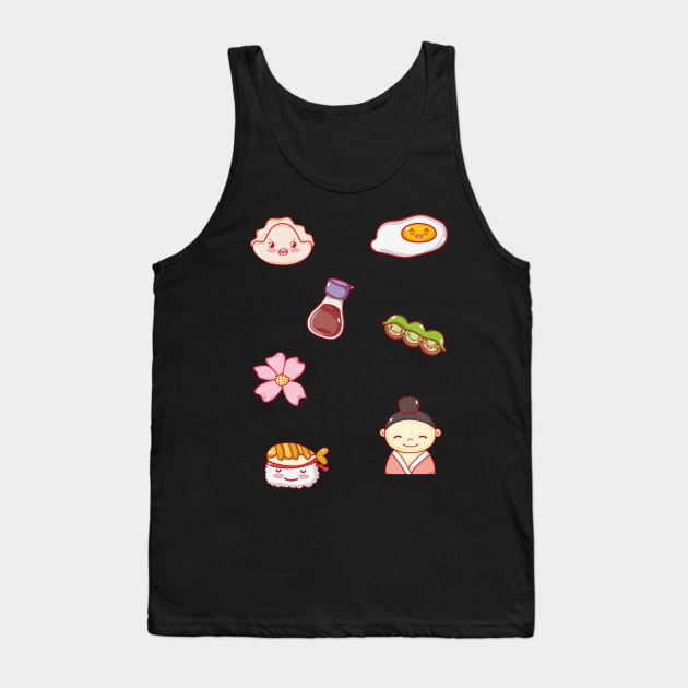 The Sushi Menu Tank Top by timegraf